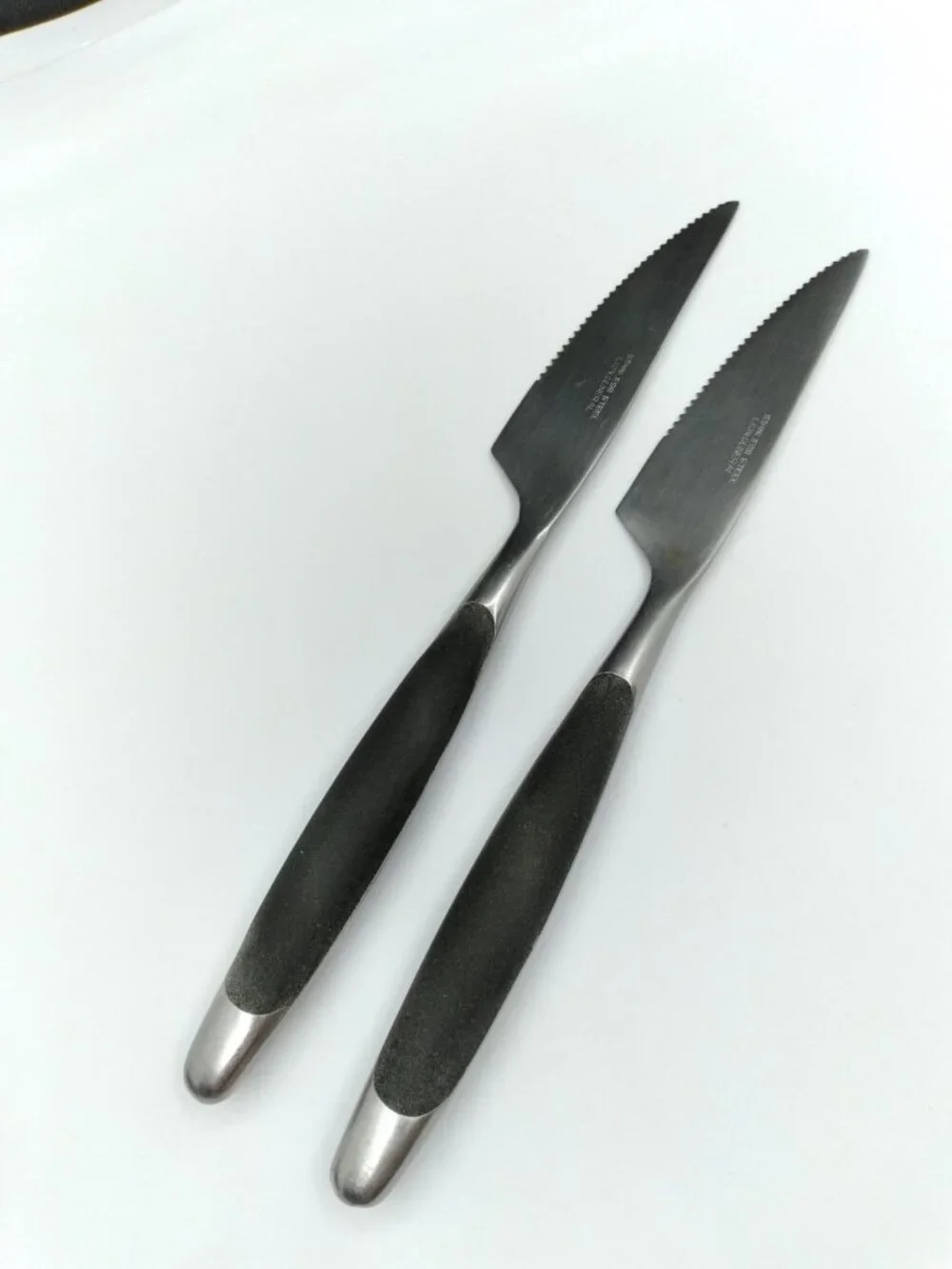 2 Lion General Stainless Steak knife Japan #2771 MCM Retro diner